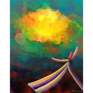 Khusro Subzwari, 18 x 24 Inch, Acrylics on Canvas, Figurative Painting, AC-KS-267